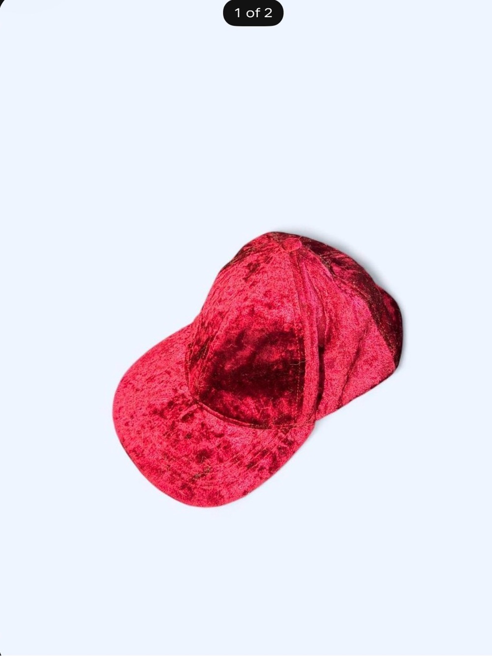 Burgundy velvet hat